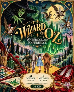 The Wizard of Oz Watercolor Experience! Farbasta