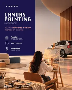ورشة الرسم على اللوحات Volvo Studio