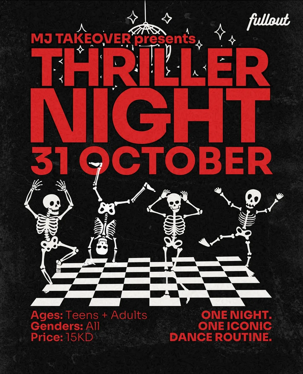 MJ Takeover Thriller Night By Fulloutstudiokw - Saturday 31 Oct, 2026