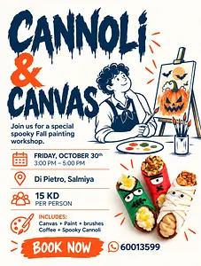 Cannoli & Canvas Workshop Di Pietro 🇮🇹