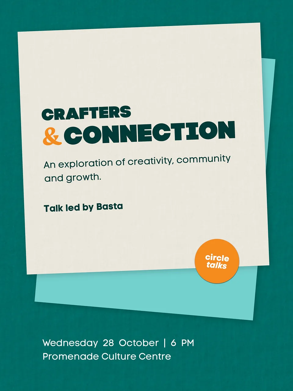 Crafters & Connections By The Promenade Culture Centre - Wednesday 28 Oct, 2026