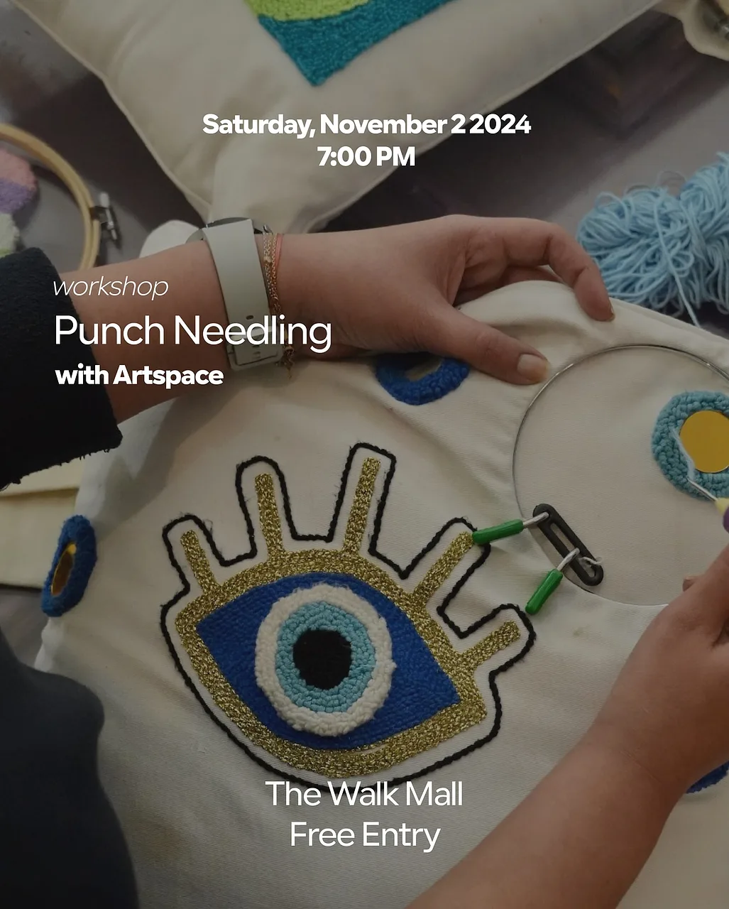 Punch Needling Workshop from Artspace By ARTSPACE