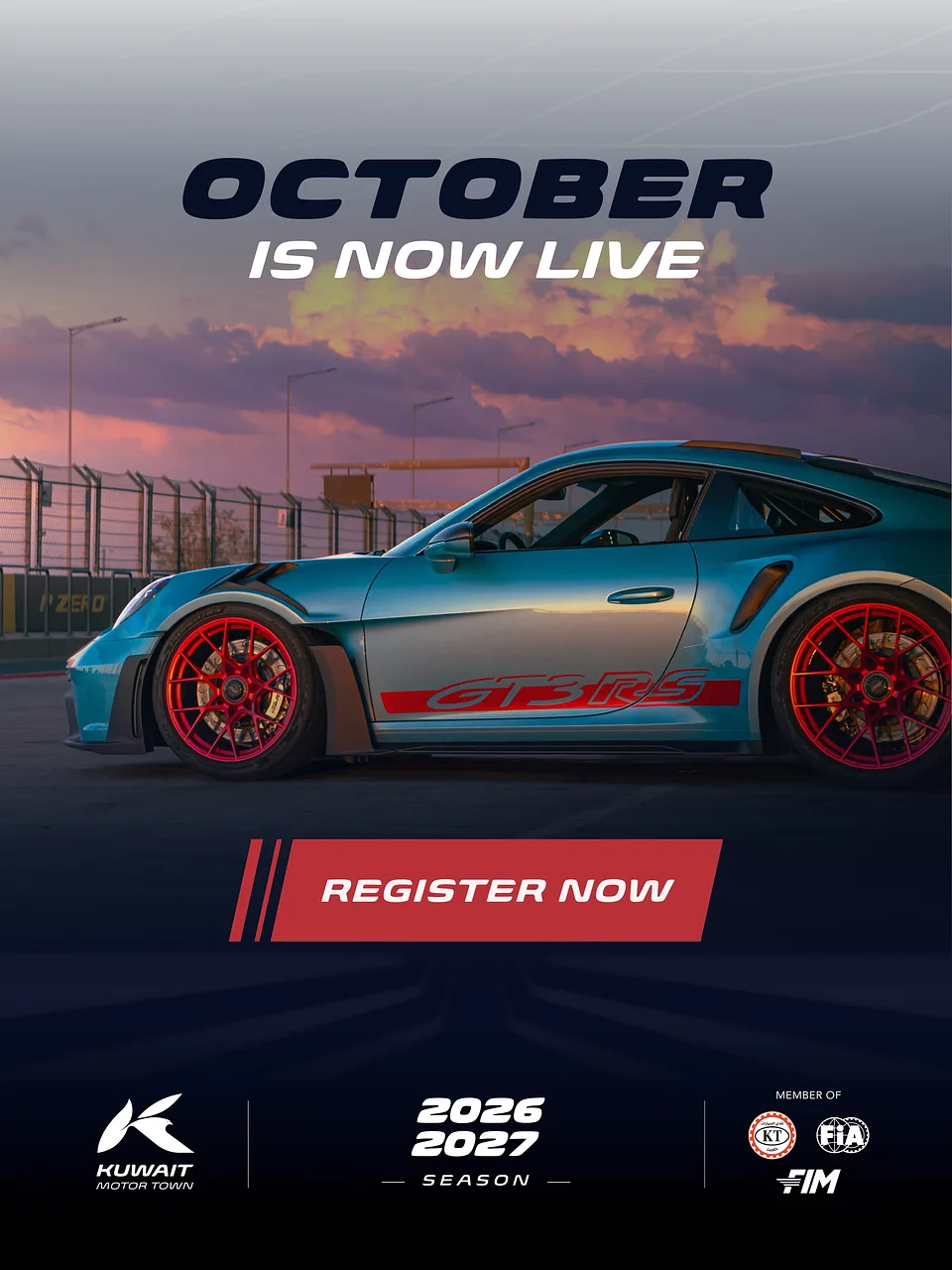 Kuwait Motor Town October Schedule By Kuwait Motor Town - Tuesday 27 Oct, 2026