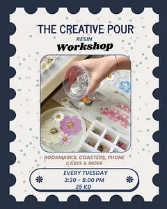 THE CREATIVE POUR — RESIN WORKSHOP Psychup center | Mental Health & Rehabilitation