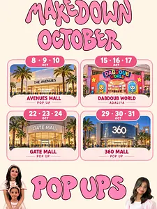 Don’t miss out in any of our pop ups of October Makedown