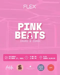 Pink Bearts Drums and Zumba Flex Fitness