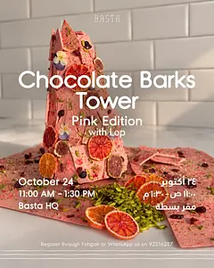Chocolate Barks Tower Workshop – Pink Edition lop the chocolate story
