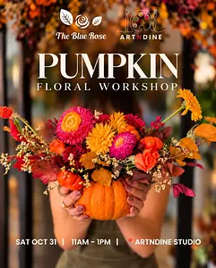 Pumpkins Floral Workshop Art N Dine